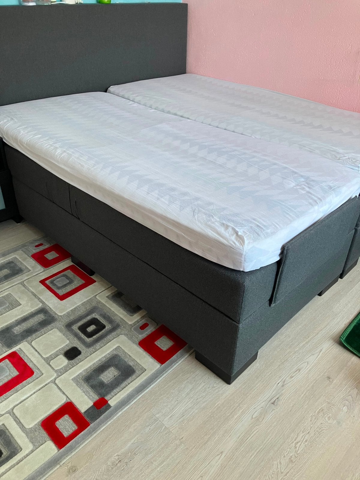 2 persoons elektr boxspring + 1 persoons boxspring, Ophalen of Verzenden, Zo goed als nieuw, Eenpersoons, 90 cm