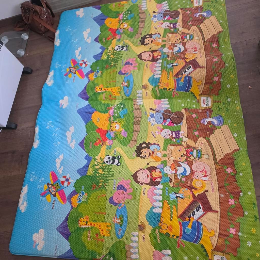 Dwinguler speelmat 130x180 cm - Dubbelzijdig, Ophalen, Gebruikt