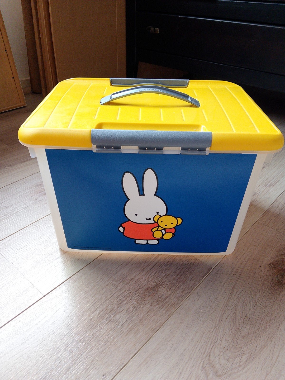 Nijntje opbergbox met deksel - Blauw/Geel. Curver, Ophalen, Jongen of Meisje