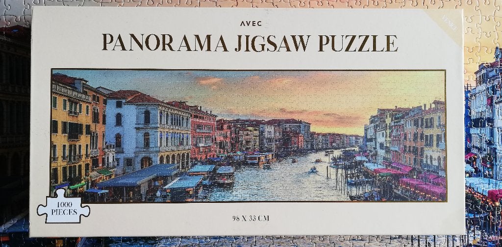Panorama puzzel 1000 stukjes: Venice, Ophalen of Verzenden, 500 t/m 1500 stukjes, Gebruikt, Legpuzzel