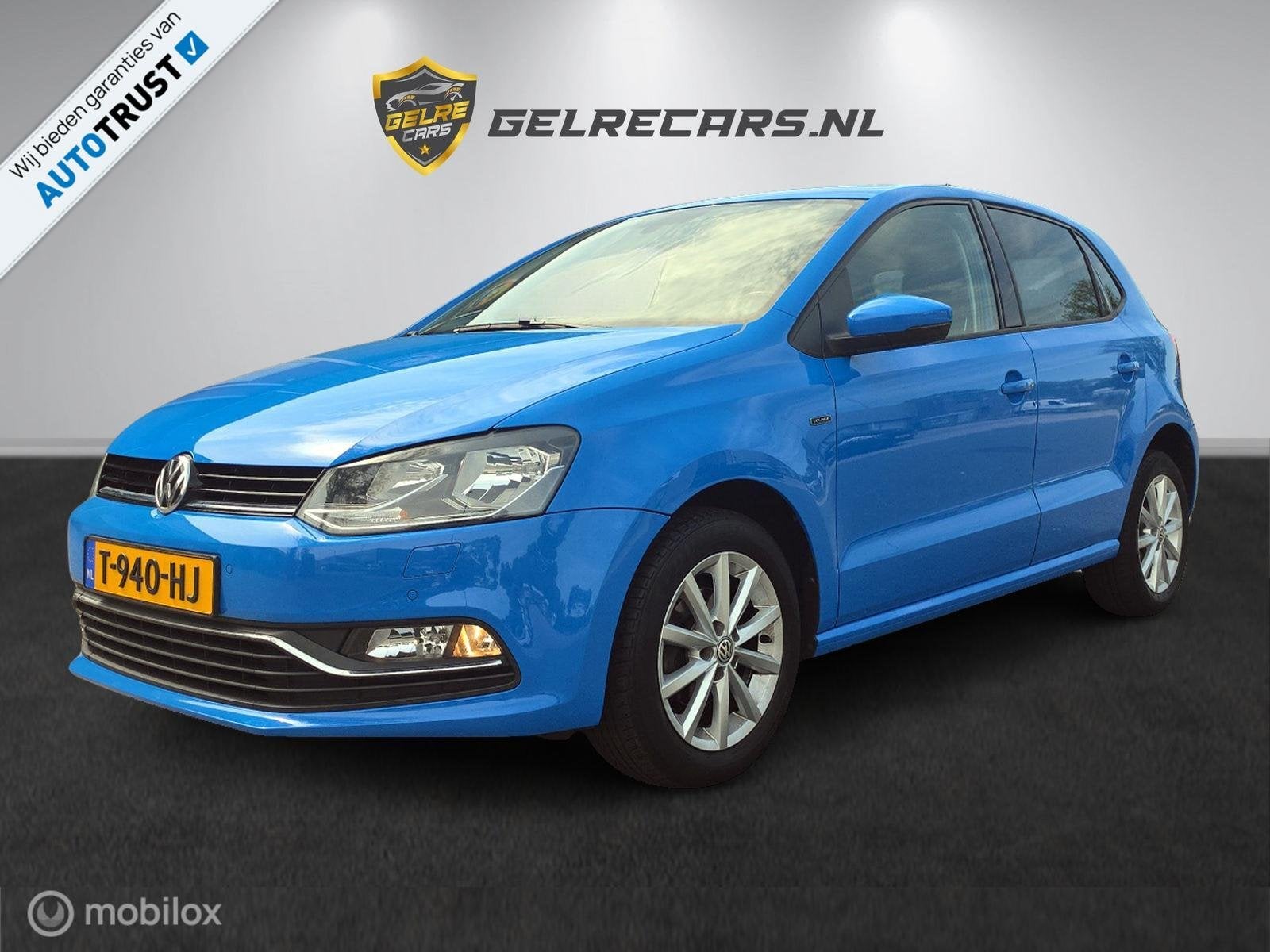 Volkswagen Polo 1.0 BlueMotion LOUNGE TOPSTAAT !, Voorwielaandrijving, Stof, Blauw, Handgeschakeld
