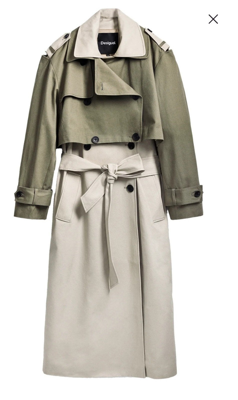 Desigual trenchcoat maat XS -Nieuw-, Kleding | Dames, Ophalen of Verzenden, Nieuw, Meerkleurig