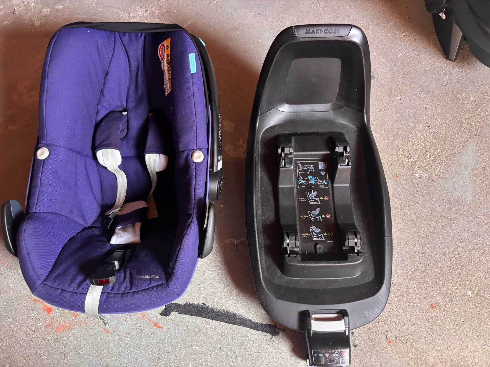 Maxi cosi pebble plus met isofix, Ophalen of Verzenden, Gebruikt, Maxi-Cosi