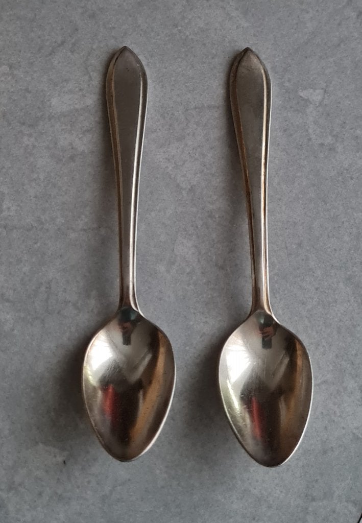2 Oude Nescafe lepeltjes - gemerkt, Antiek en Kunst, Ophalen of Verzenden