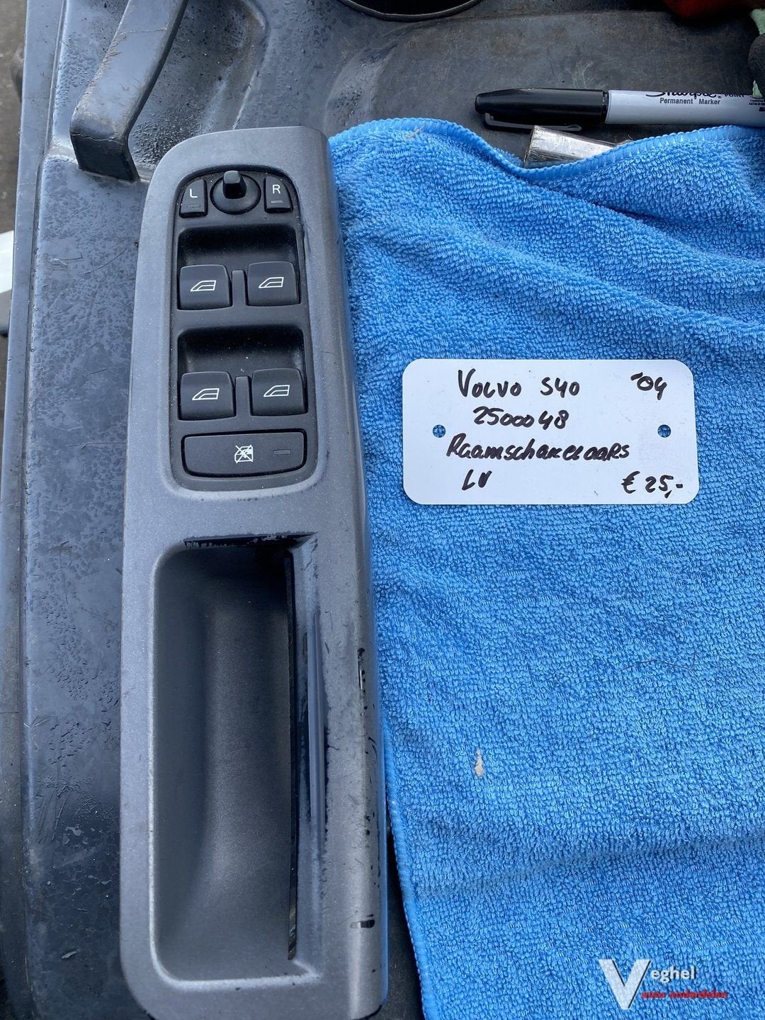 Volvo S40 sedan 2004 2500048 Raamschakelaars met spiegelvers, Gebruikt, -, -, Ophalen of Verzenden