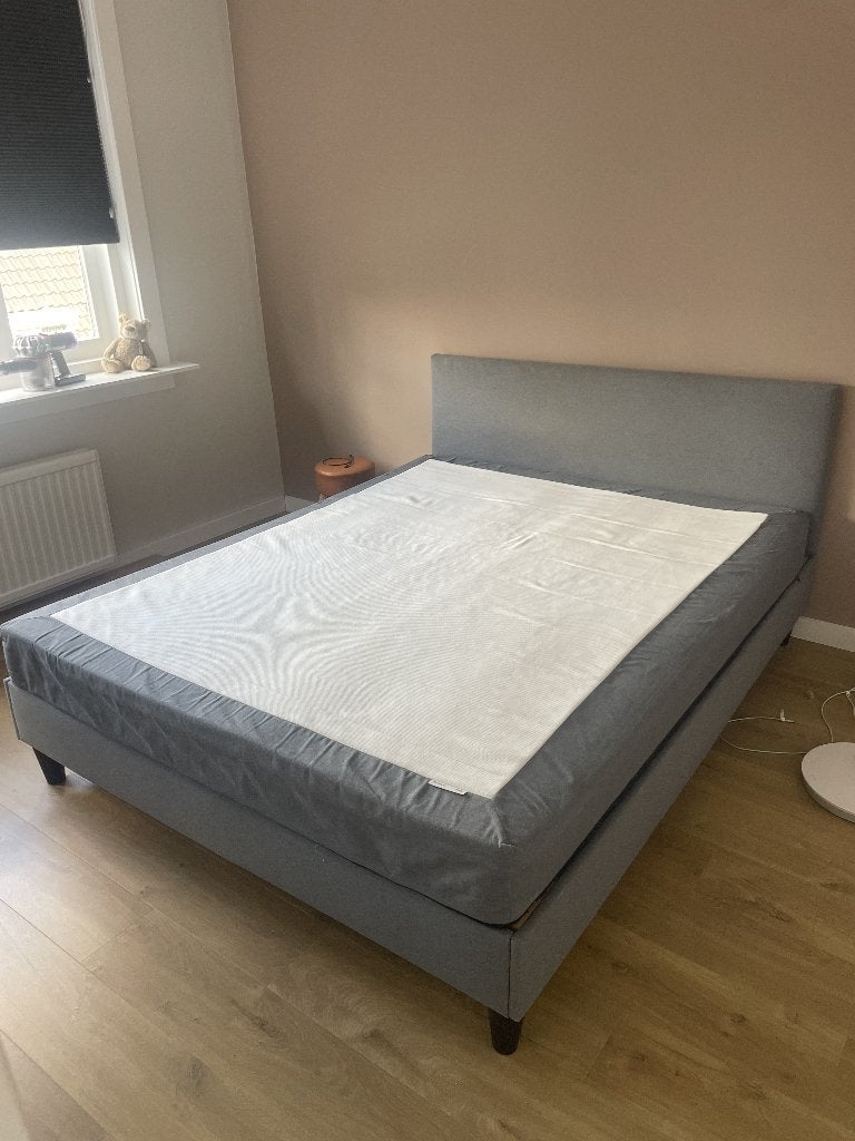 Ikea SÄBÖVIK boxspring 160x200 incl matras, Ophalen, Gebruikt, Tweepersoons, 200 cm