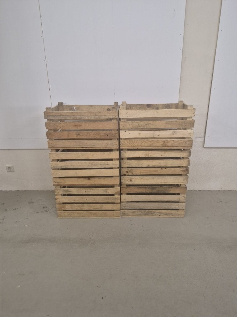 Houten kratjes - ideaal voor gebruik of decoratie, Ophalen, Minder dan 35 cm, Minder dan 50 cm, Zo goed als nieuw