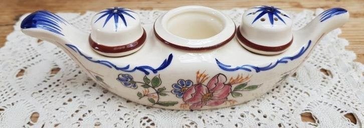 SALE Frans brocante peper/ zout/ mosterd bootje, Ophalen of Verzenden