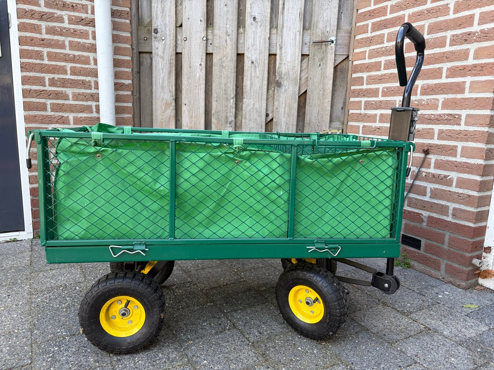Tectake bolderkar, multifunctioneel, 550 kg draagkracht, Ophalen, Zo goed als nieuw