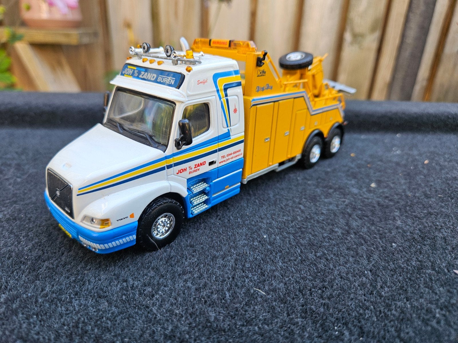 liontoys Volvo FH15 Joh vd Zand Sleepwagen, Ophalen of Verzenden, Zo goed als nieuw, Bus of Vrachtwagen, Lion Toys