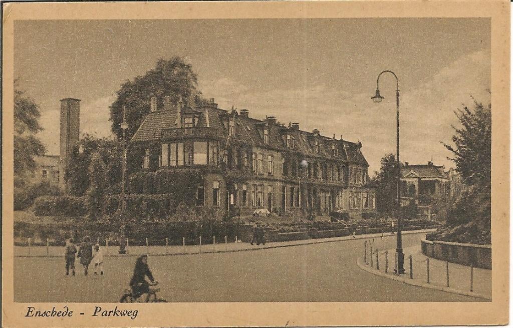 Enschede Parkweg., Ophalen of Verzenden, 1940 tot 1960, Ongelopen, Overijssel