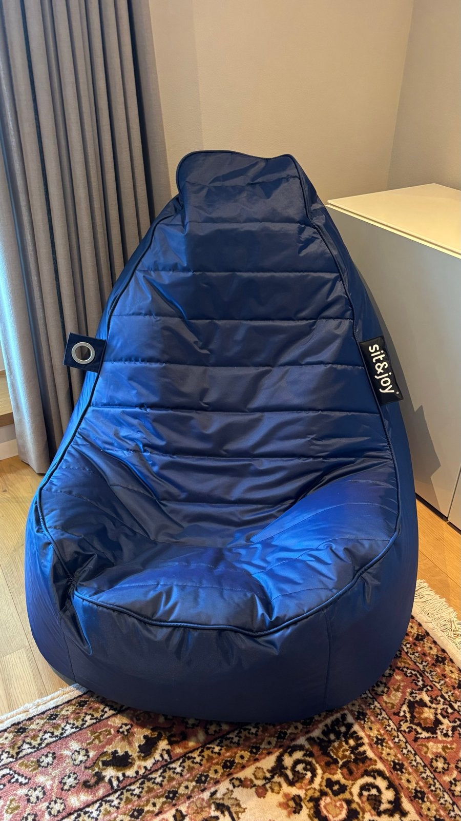 Comfortabele zitzak van Sit & Joy, donkerblauw, Ophalen, Gebruikt, Blauw, Zitzak