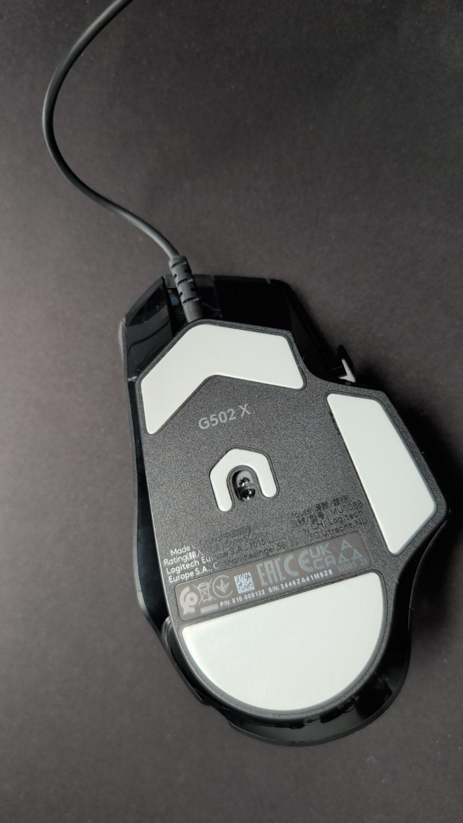 Logitech G502 X Bedrade Gaming Muis, Rechtshandig, Muis, Logitech, Ergonomisch