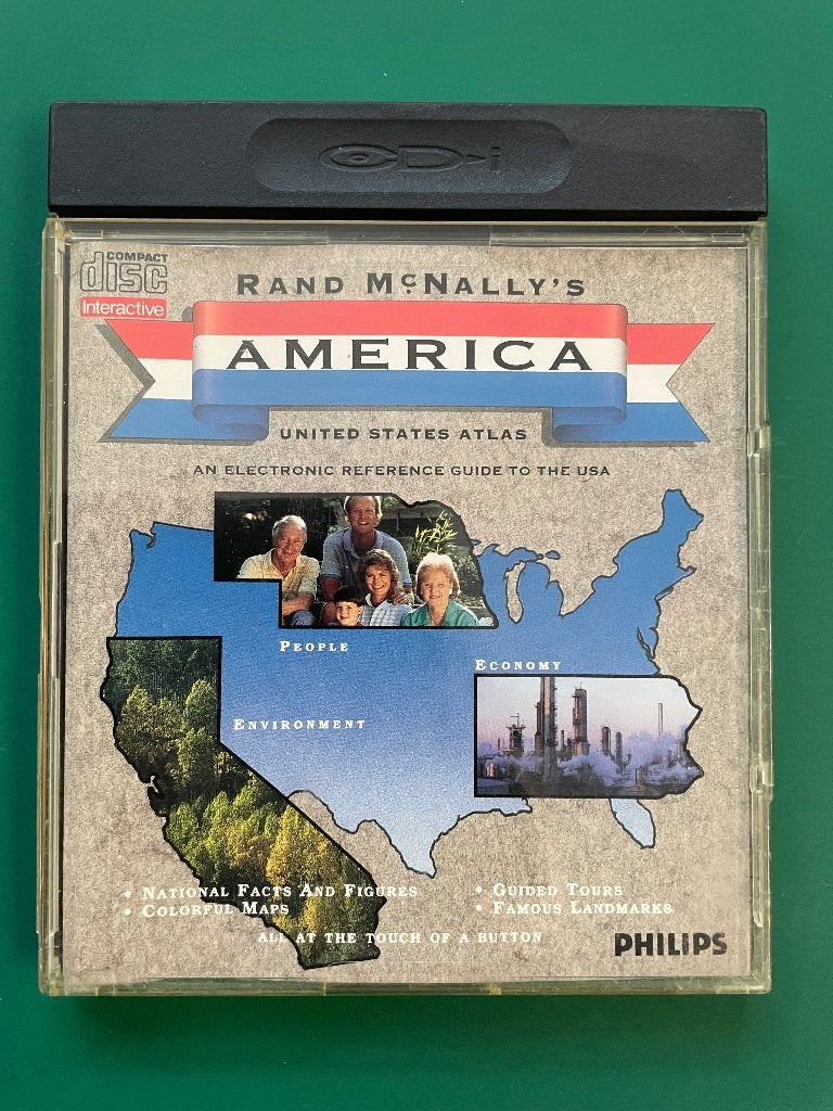 Rand McNally’s America United States Atlas. CD-i, Ophalen of Verzenden, Zo goed als nieuw, 1800 tot 2000, Landkaart