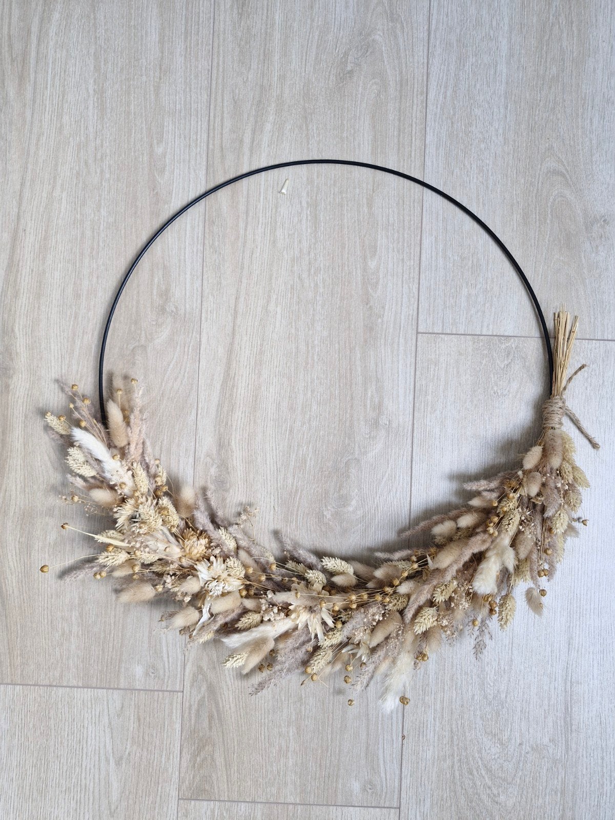 Ring met droogbloemen, Ophalen, 50 cm, Krans, Zo goed als nieuw