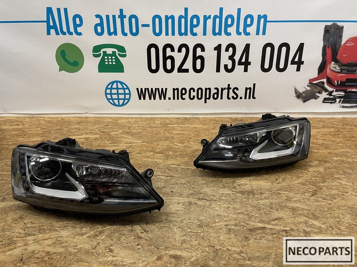 VW JETTA 5C7 XENON LED KOPLAMP KOPLAMPEN COMPLEET 751/752, Gebruikt, -, Volkswagen, -
