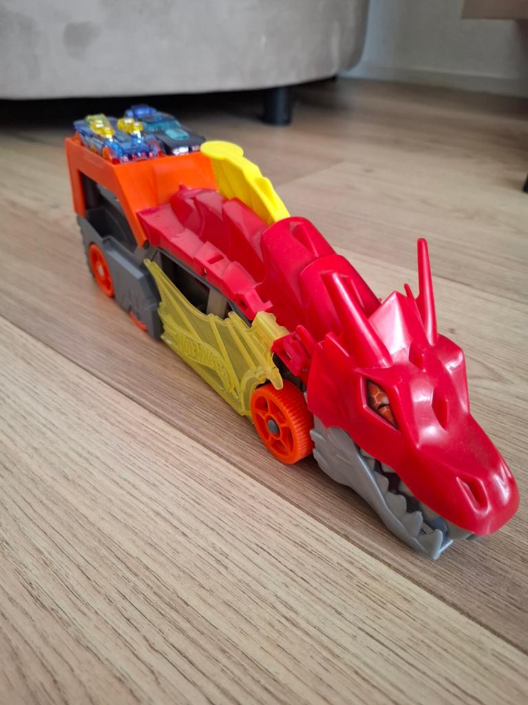 Hot Wheels City Draak Stuntwagen, Ophalen of Verzenden, Zo goed als nieuw