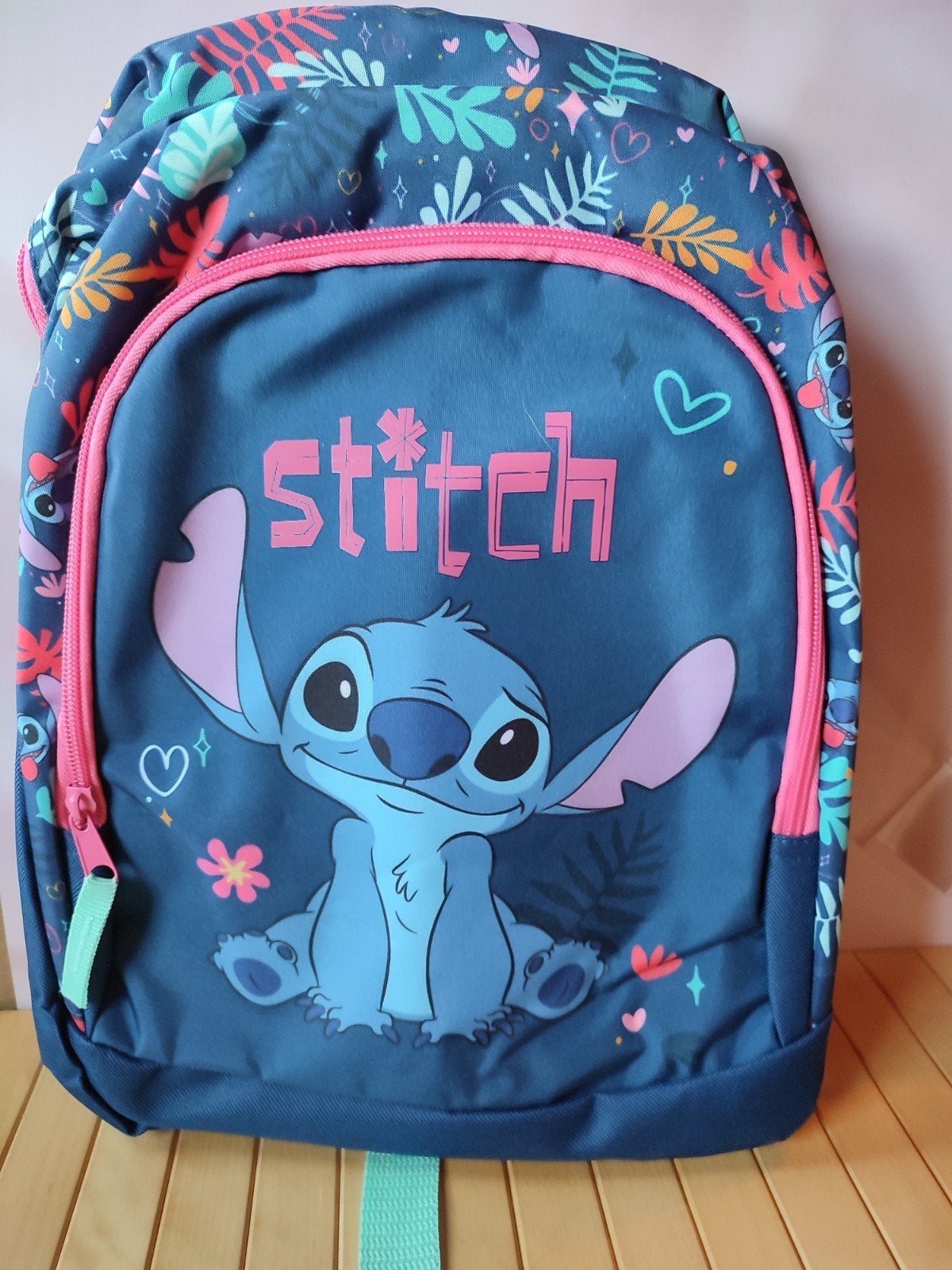 Disney Rugtas/Schooltas Stitch(normal), Sieraden, Tassen en Uiterlijk, Nieuw, Ophalen of Verzenden, Minder dan 30 cm, Blauw