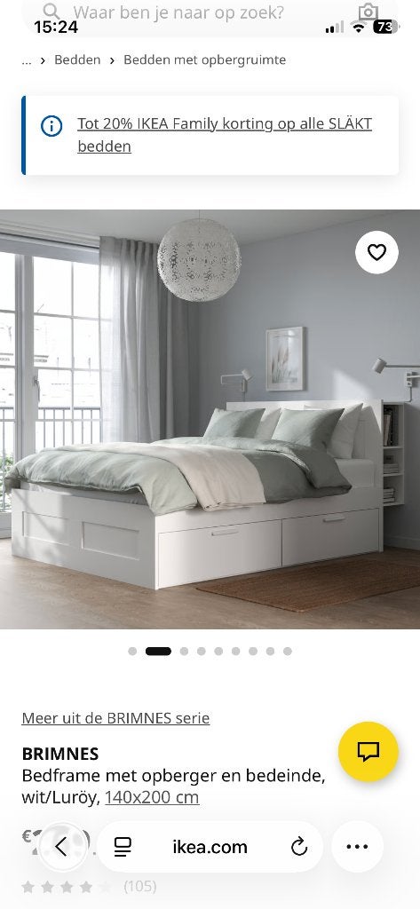 Nieuwe twijfelaar met toebehoren (nieuw matras), Ophalen, Wit, Modern strak, Nieuw