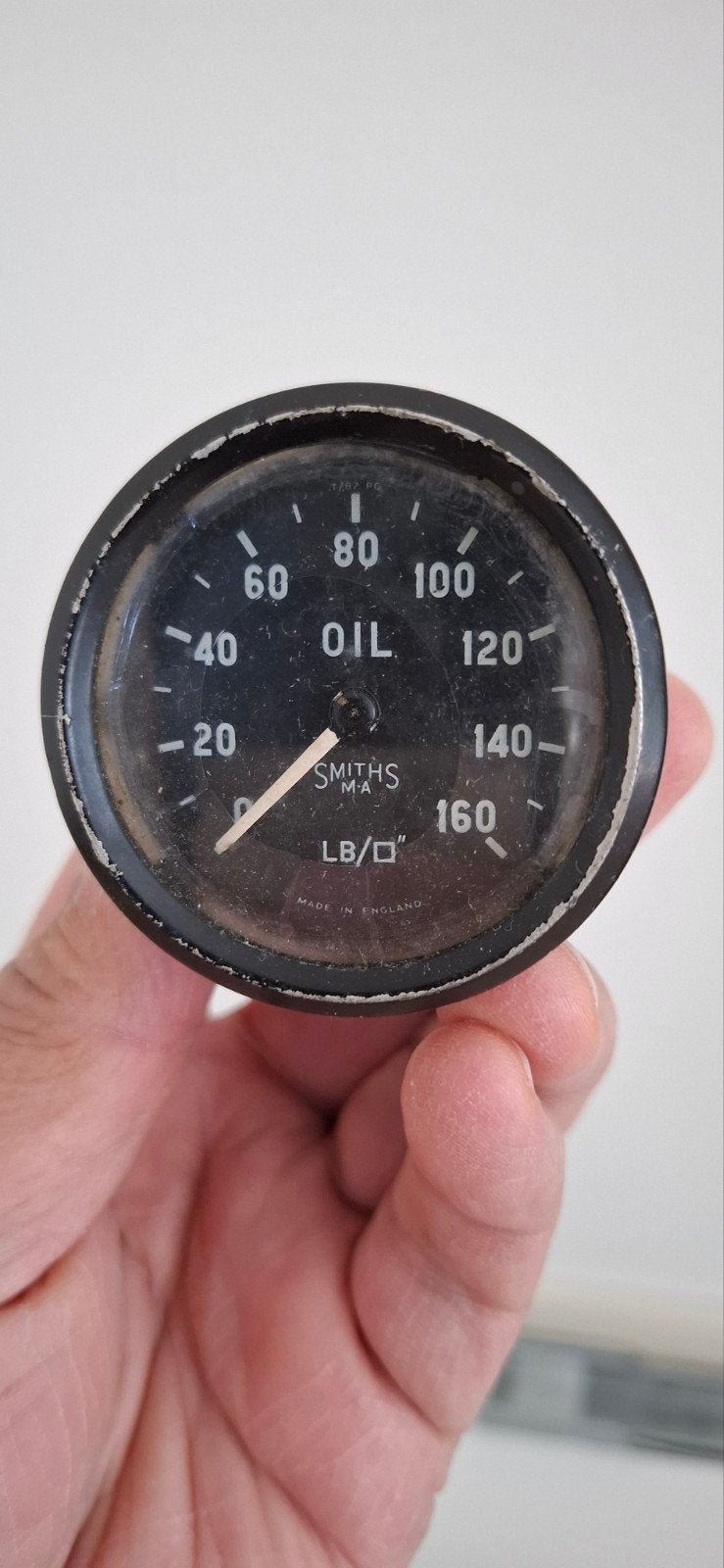Vintage Smiths Oliedrukmeter T/87 PG 06992/54 Oldtimer, Ophalen, Gebruikt