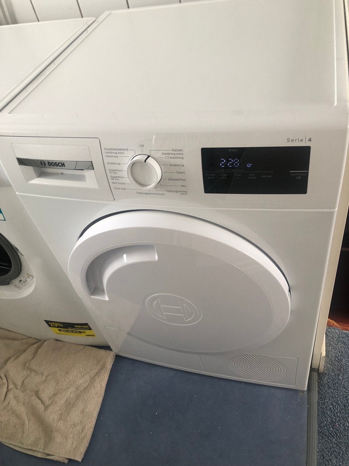 Bosch Serie 4 Condensdroger - Zo goed als nieuw, Ophalen, 8 tot 10 kg, Zo goed als nieuw, Voorlader