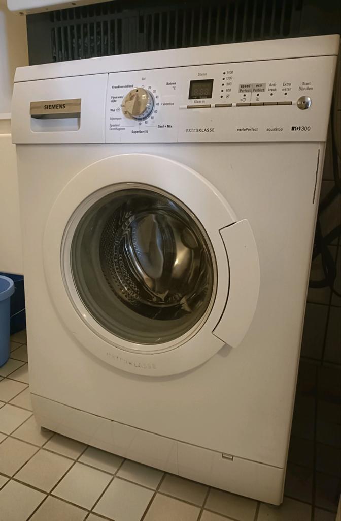 Siemens iQ300 Wasmachine 6kg + Gratis Zanussi Droger, Witgoed en Apparatuur, Wasmachines, Ophalen, Gebruikt, Wolwasprogramma, Voorlader