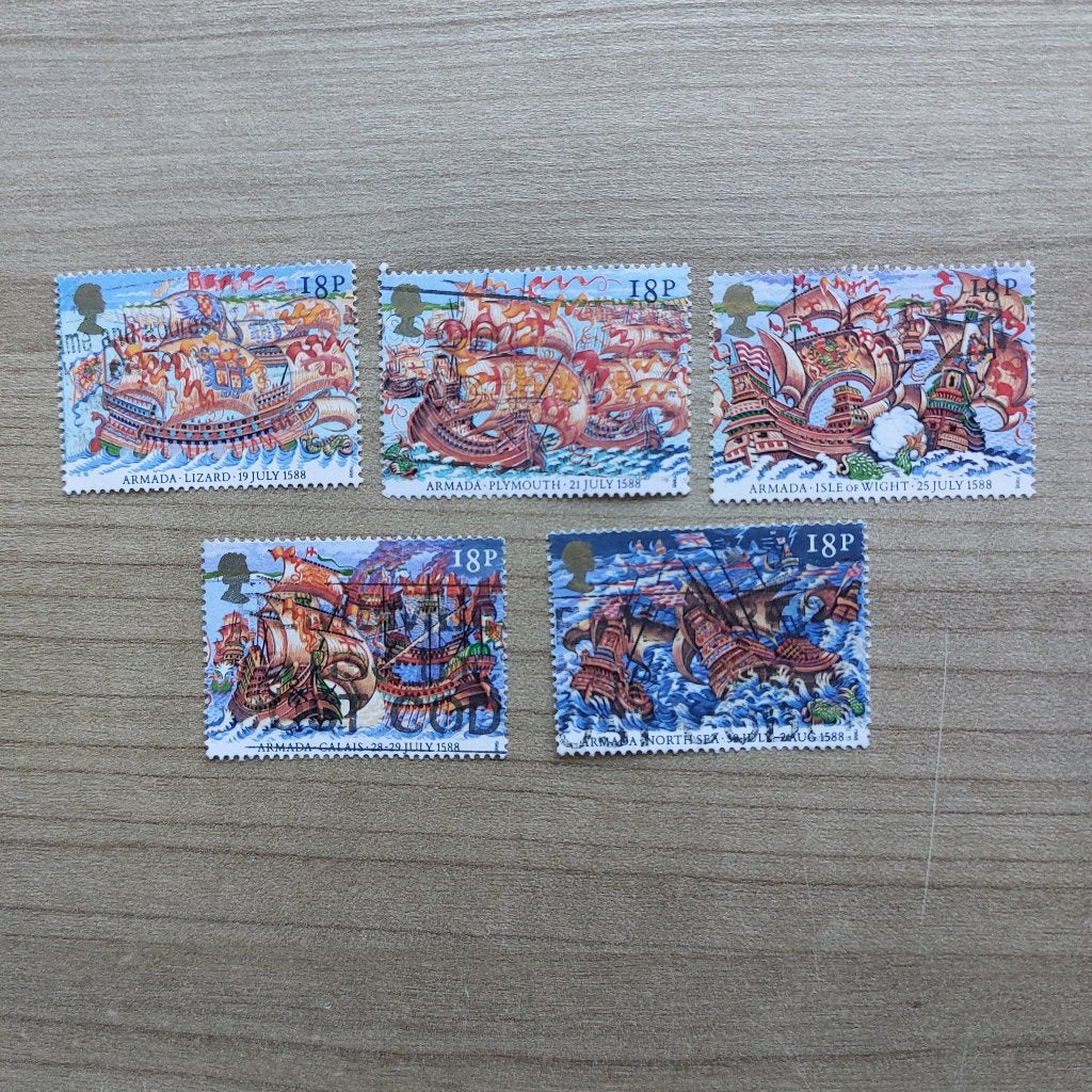 Engeland  1988  Mi 1155/59, Ophalen of Verzenden, Gestempeld