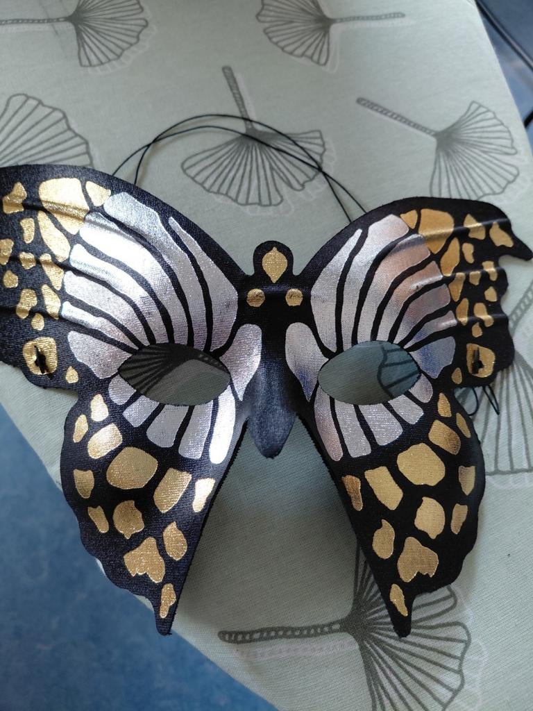 Vlinder masker - decoratie of feestartikel, Ophalen of Verzenden, Gebruikt, Feestartikel, Overige