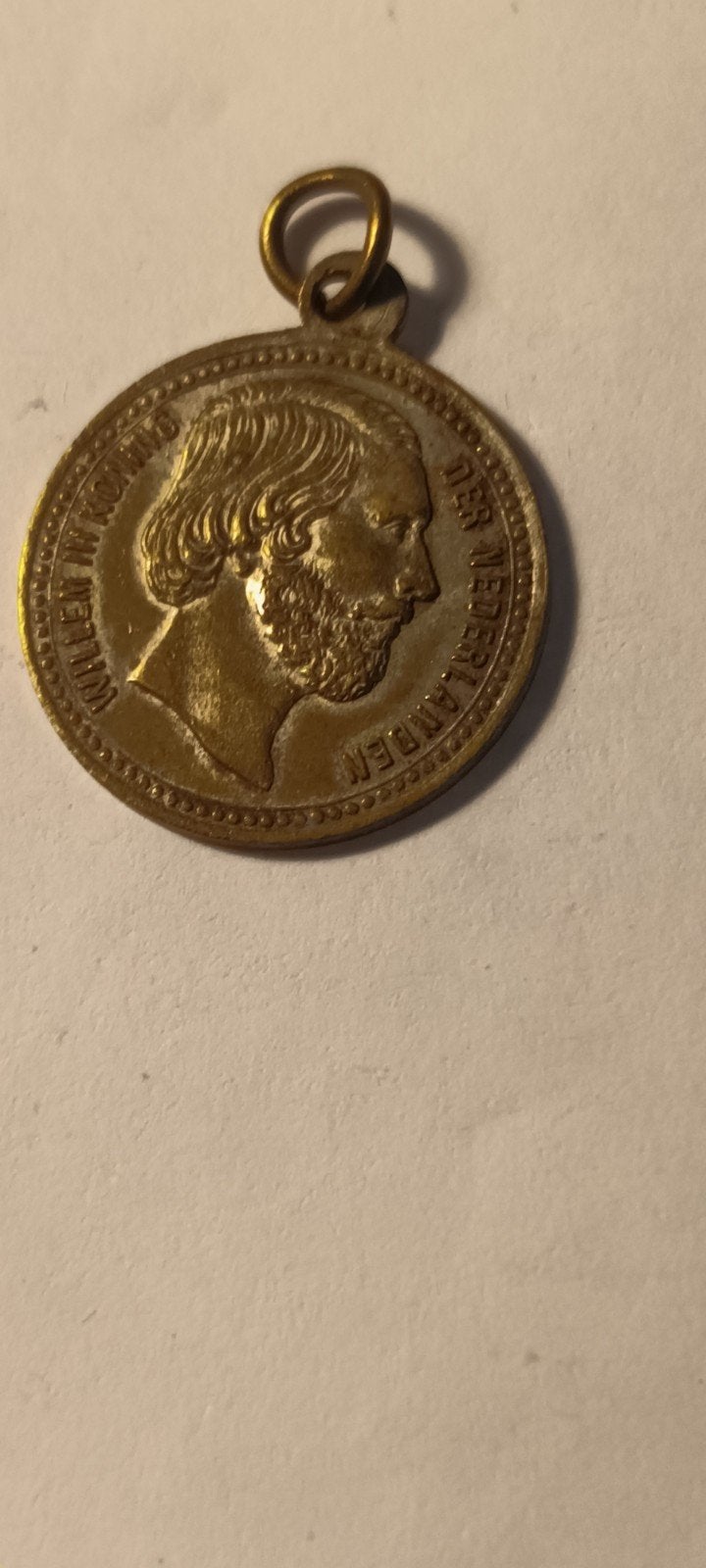 Zilveren Kroningspenning Willem III 1840-1890, Ophalen of Verzenden