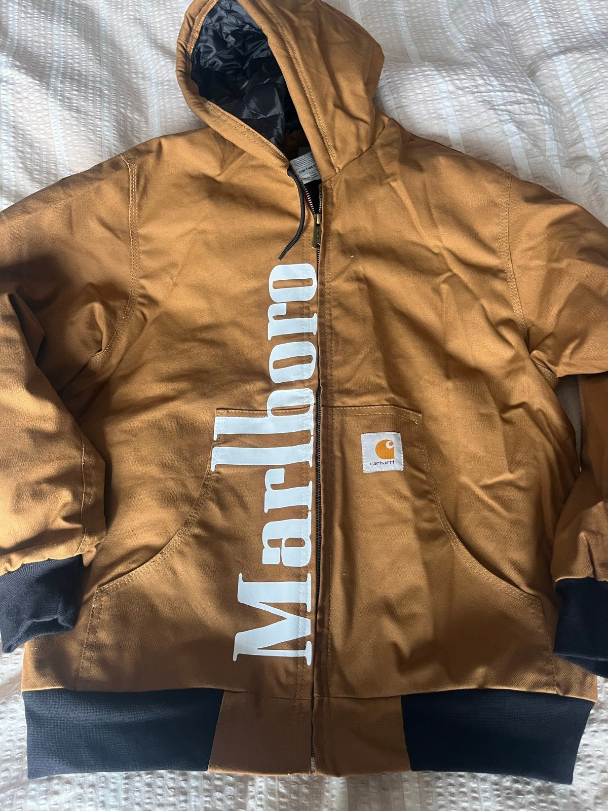 Carhartt x Marlboro Jacket - Vintage Stijl, Ophalen of Verzenden, Zo goed als nieuw, Maat 52/54 (L), Bruin
