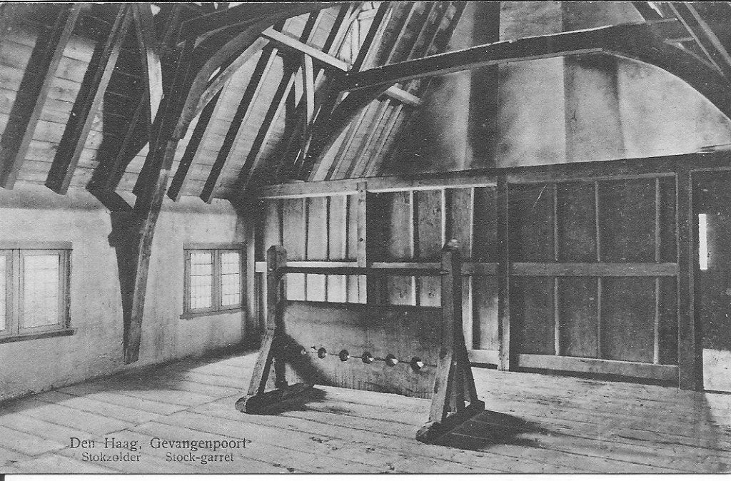 Den Haag Gevangenenpoort  Stokzolder., Ophalen of Verzenden, 1920 tot 1940, Ongelopen, Zuid-Holland