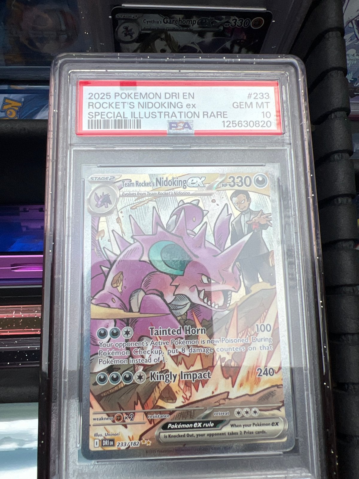 PSA 10 Rocket's Nidoking ex Special Illustration Rare, Ophalen of Verzenden, Nieuw, Losse kaart