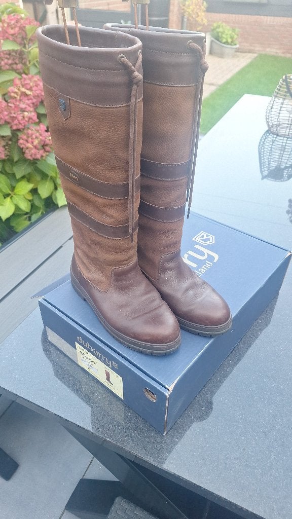 Dubarry laarzen maat 40 en 37 als nieuw !!, Dubarry, Hoge laarzen, Bruin, Ophalen of Verzenden