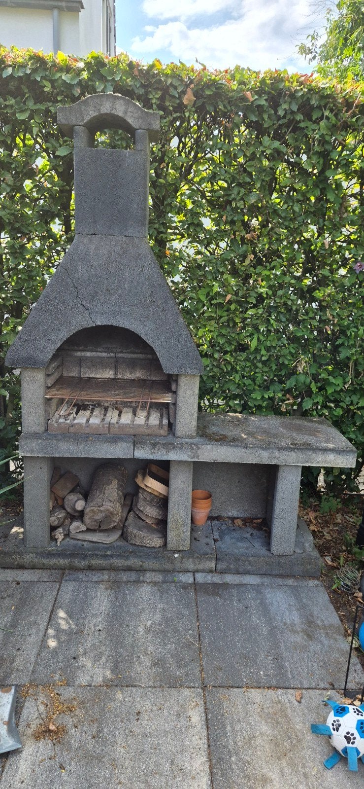 stenen bbq, Ophalen, Gebruikt