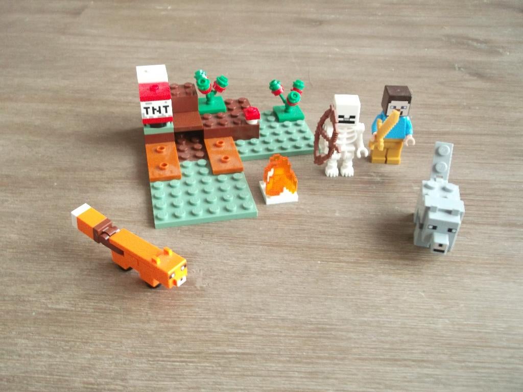 lego minecraft 21162 the taiga adventure (2020), Kinderen en Baby's, Speelgoed | Duplo en Lego, Ophalen of Verzenden, Gebruikt