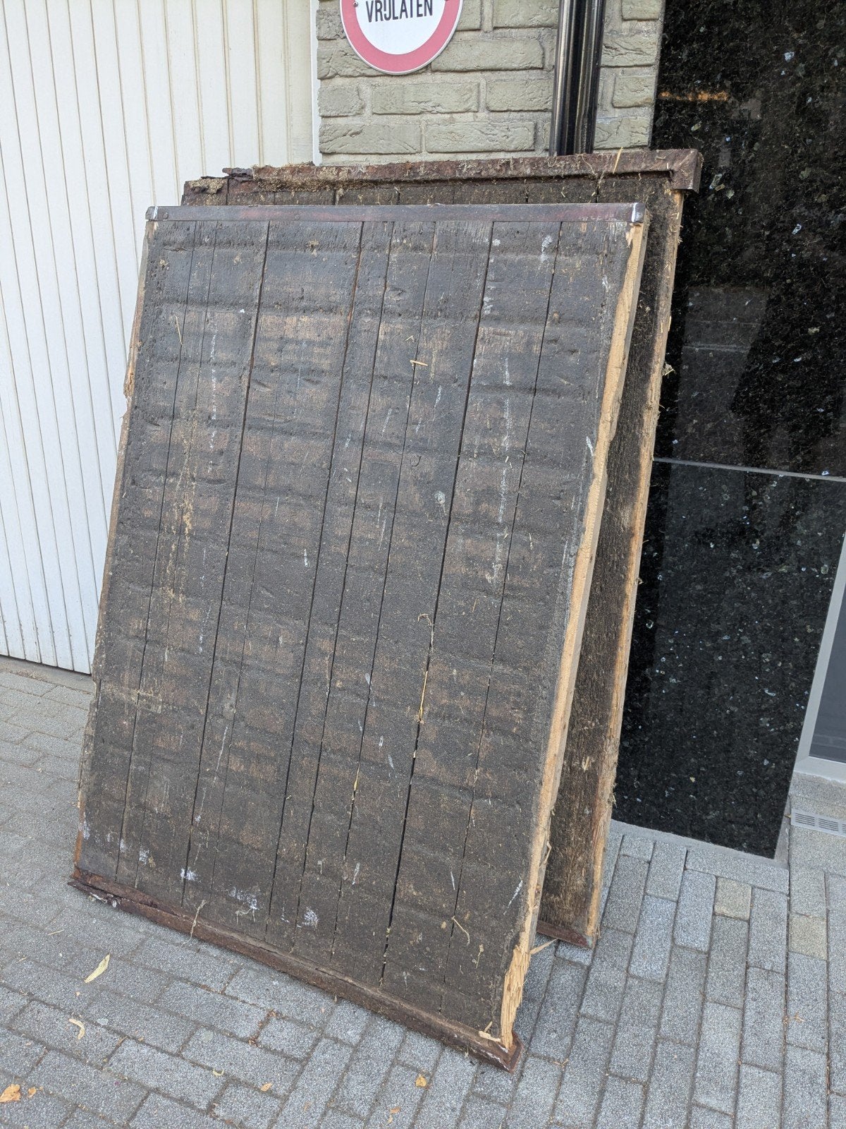 gebruikte steenschotten, Ophalen, Minder dan 3 meter, Hout, 1 tot 2 meter