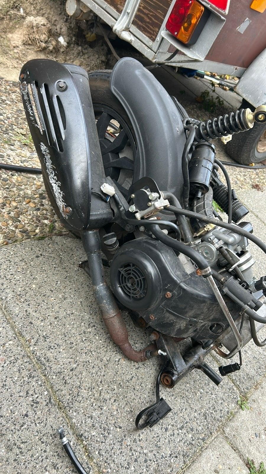 La Souris compleet blok, Motoren, Ophalen, Gebruikt