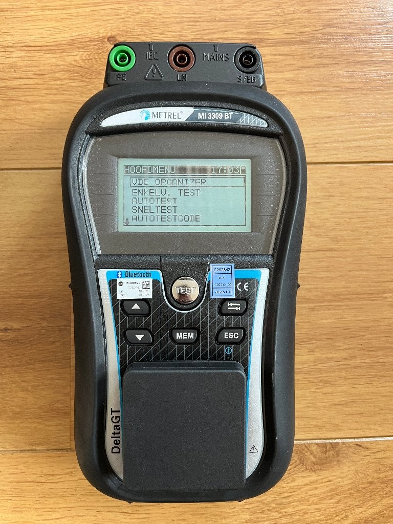 Metrel MI3309BT Apparatentester DeltaGT met Bluetooth, Doe-het-zelf en Verbouw, Meetapparatuur, Ophalen of Verzenden, Nieuw, Elektriciteit