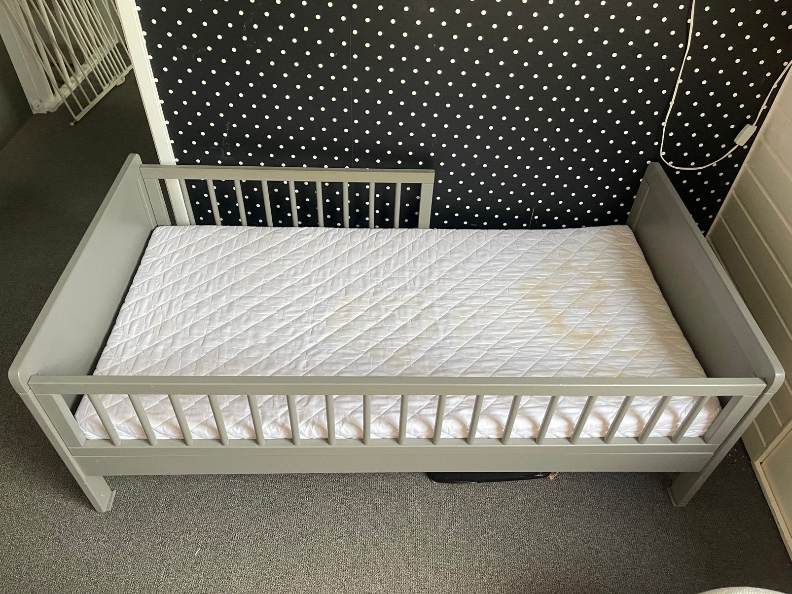 Kleuterbed, Kinderen en Baby's, Kinderkamer | Bedden, Ophalen, Zo goed als nieuw, 180 cm of meer, 70 tot 85 cm