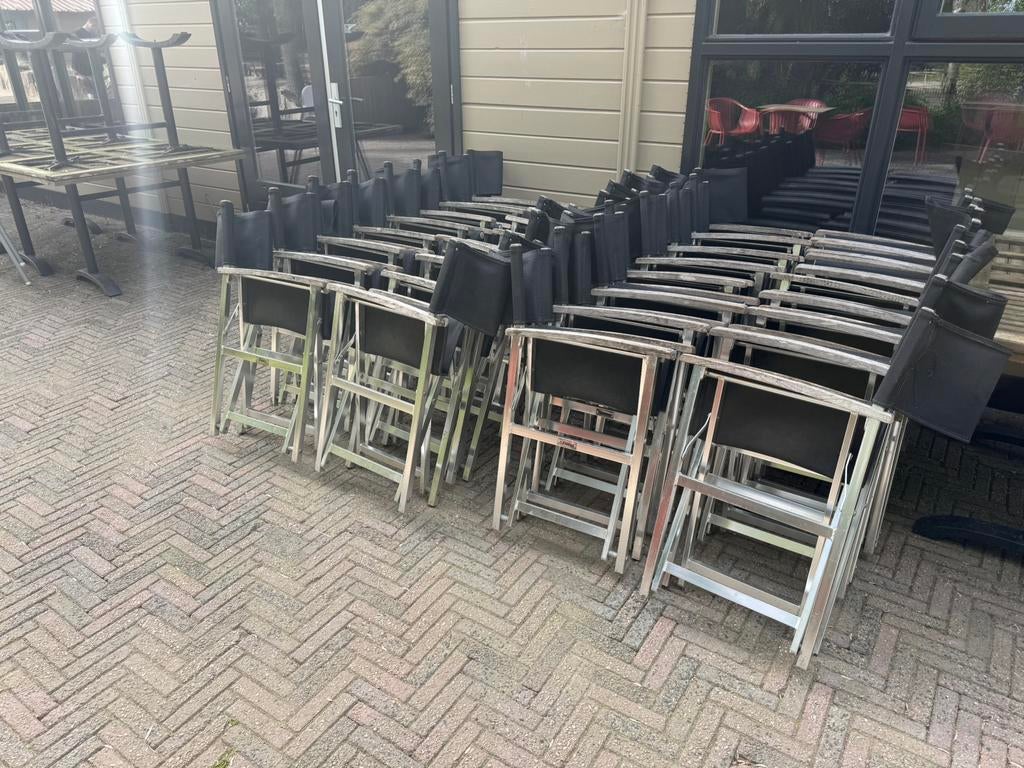 Horeca terrasmeubilair, Tuin en Terras, Tuinstoelen, Ophalen, Gebruikt, Inklapbaar