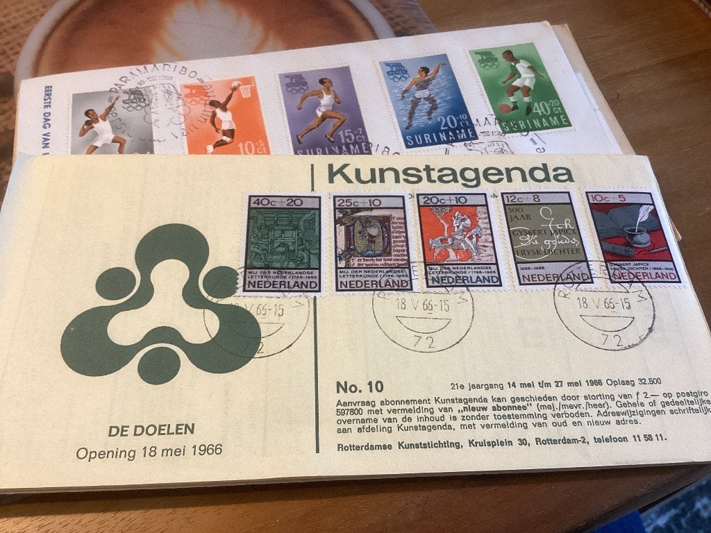 No3507  E79 kunstagenda Nederland jaargangen fdc 1963 tm, Verzenden, Onbeschreven, Nederland