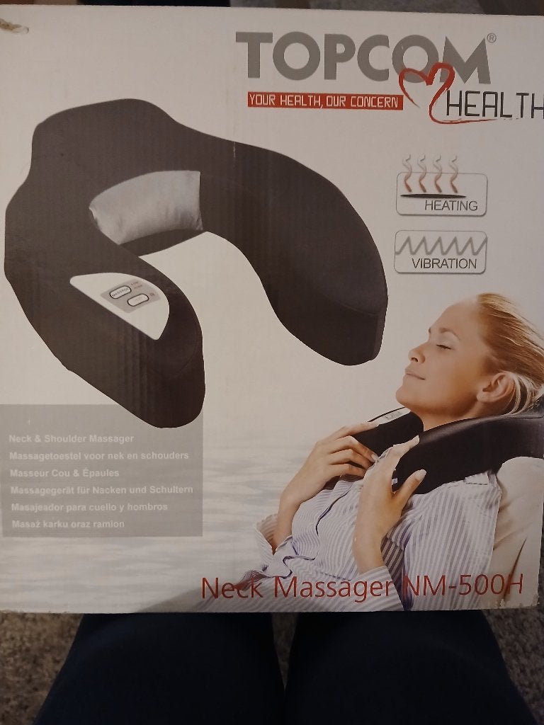 Nek massager NM- 500H heating and vibration, Sport en Fitness, Ophalen of Verzenden, Zo goed als nieuw, Apparaat