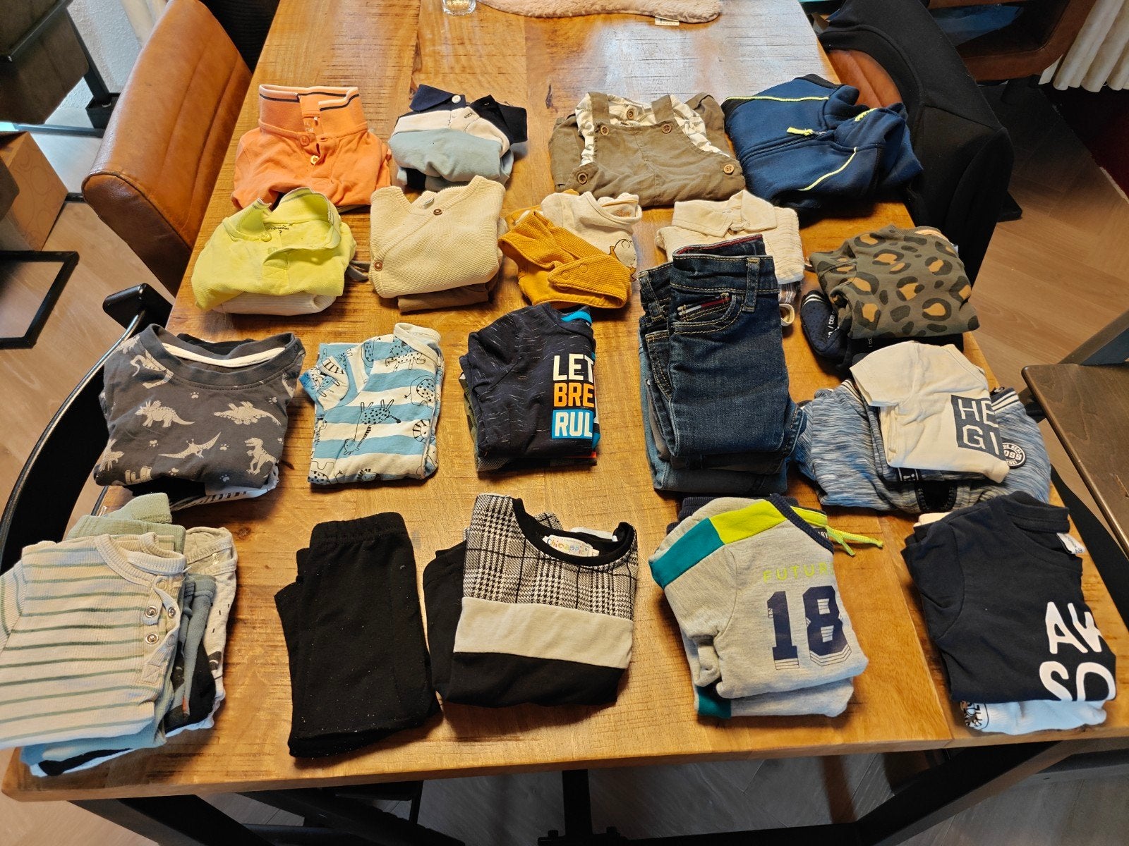 Groot jongens kledingpakket maat 62/68 winter & zomer, Ophalen of Verzenden, Gebruikt, Diverse merken, Jongetje