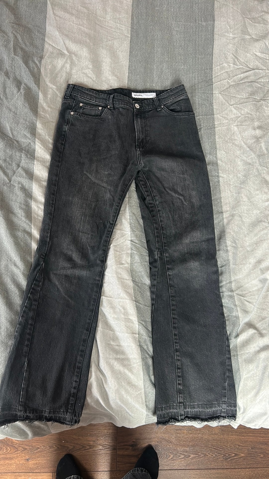 Flaired jeans maat 42, Ophalen of Verzenden, Zo goed als nieuw, Blauw, W32 (confectie 46) of kleiner