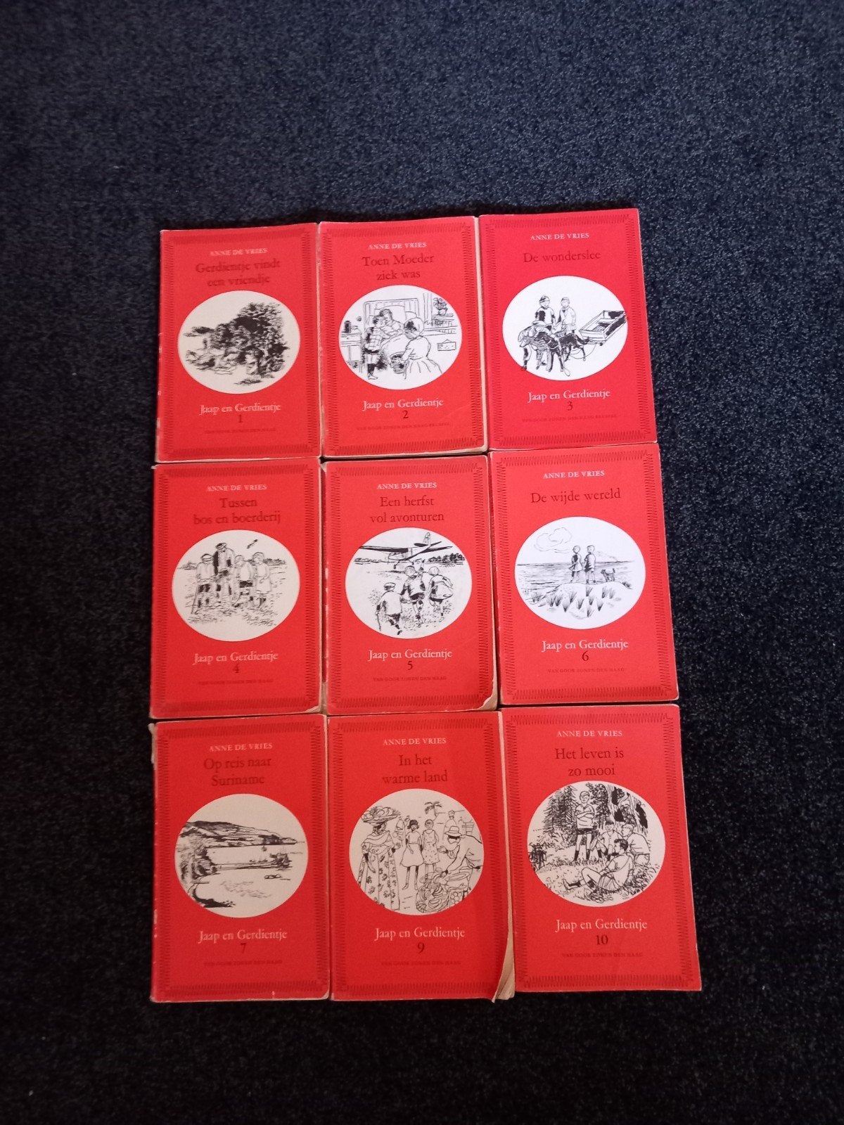 Jaap en Gerdientje Boekenserie - Anne de Vries (9 delen), Ophalen of Verzenden, Gelezen, Anne de Vries, Fictie algemeen