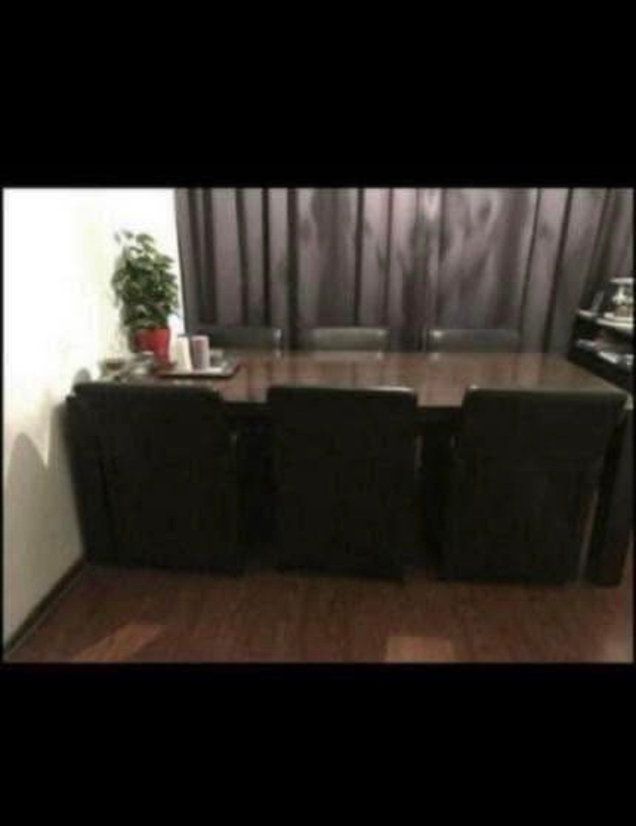 Eethoek met 6 stoelen, Huis en Inrichting, Ophalen, Gebruikt, 4 tot 6 stoelen