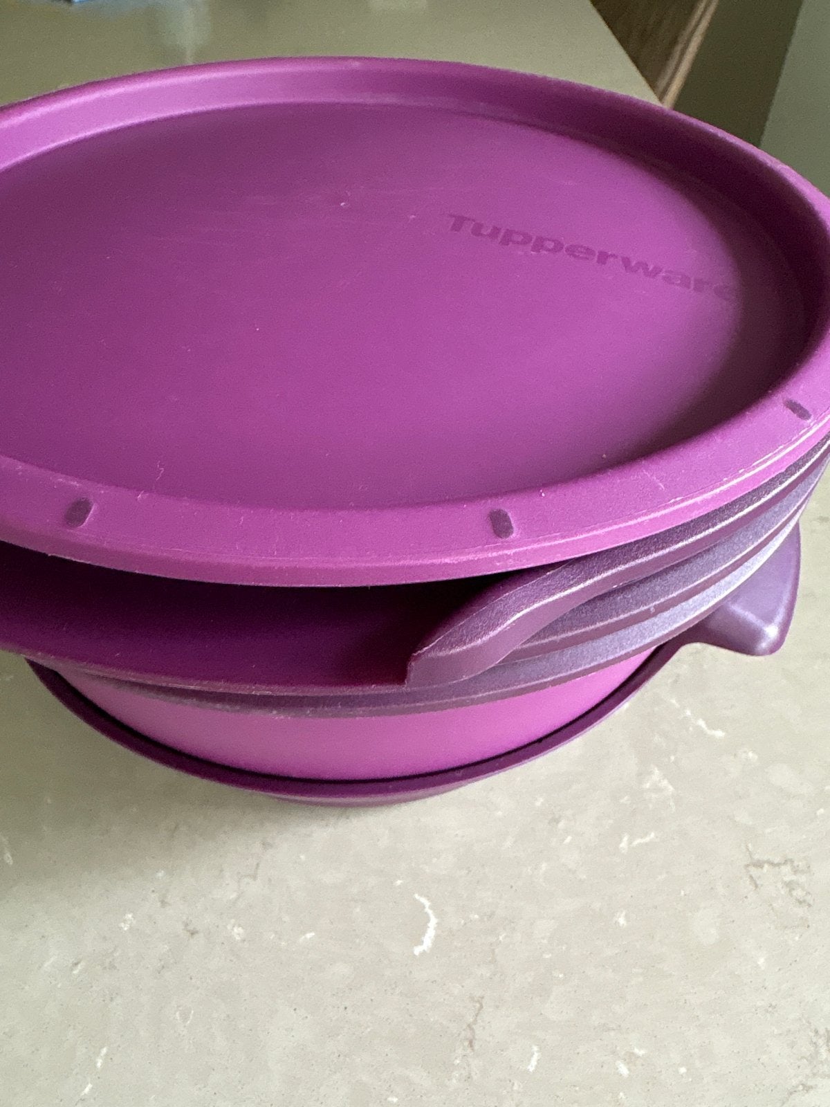 Tupperware Microgourmet Stomer - Paars, Huis en Inrichting, Keuken | Tupperware, Ophalen of Verzenden, Zo goed als nieuw, Paars