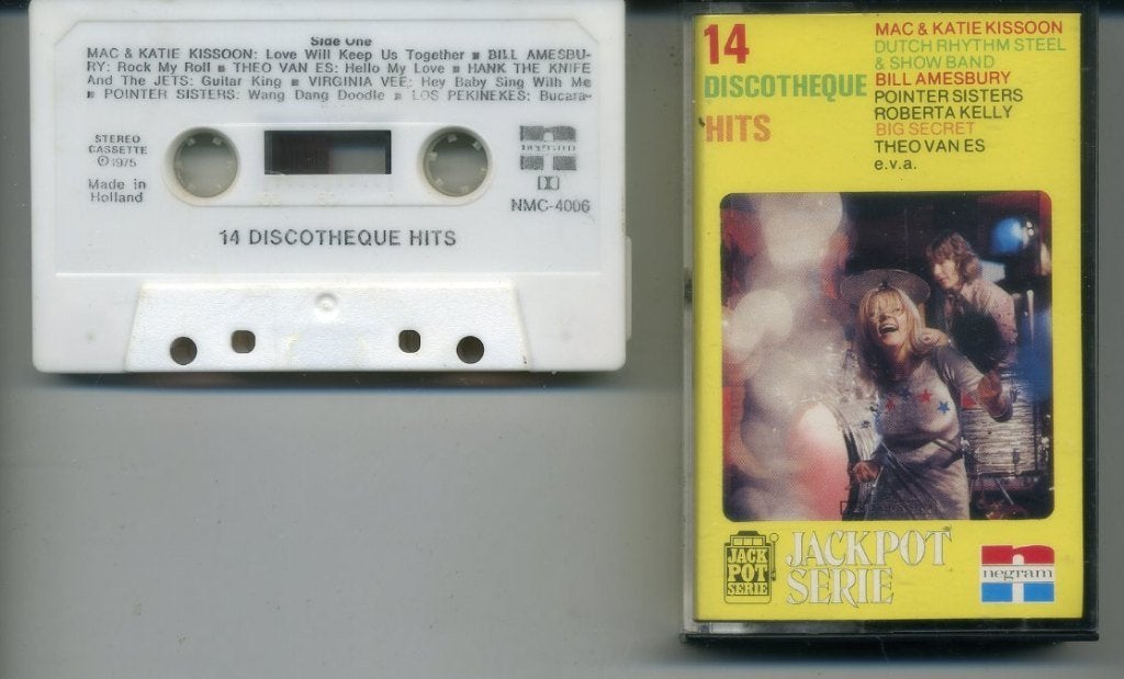 14 Discotheque Hits 14 nrs cassette 1975 ZGAN, Ophalen of Verzenden, Zo goed als nieuw, Origineel, 1 bandje