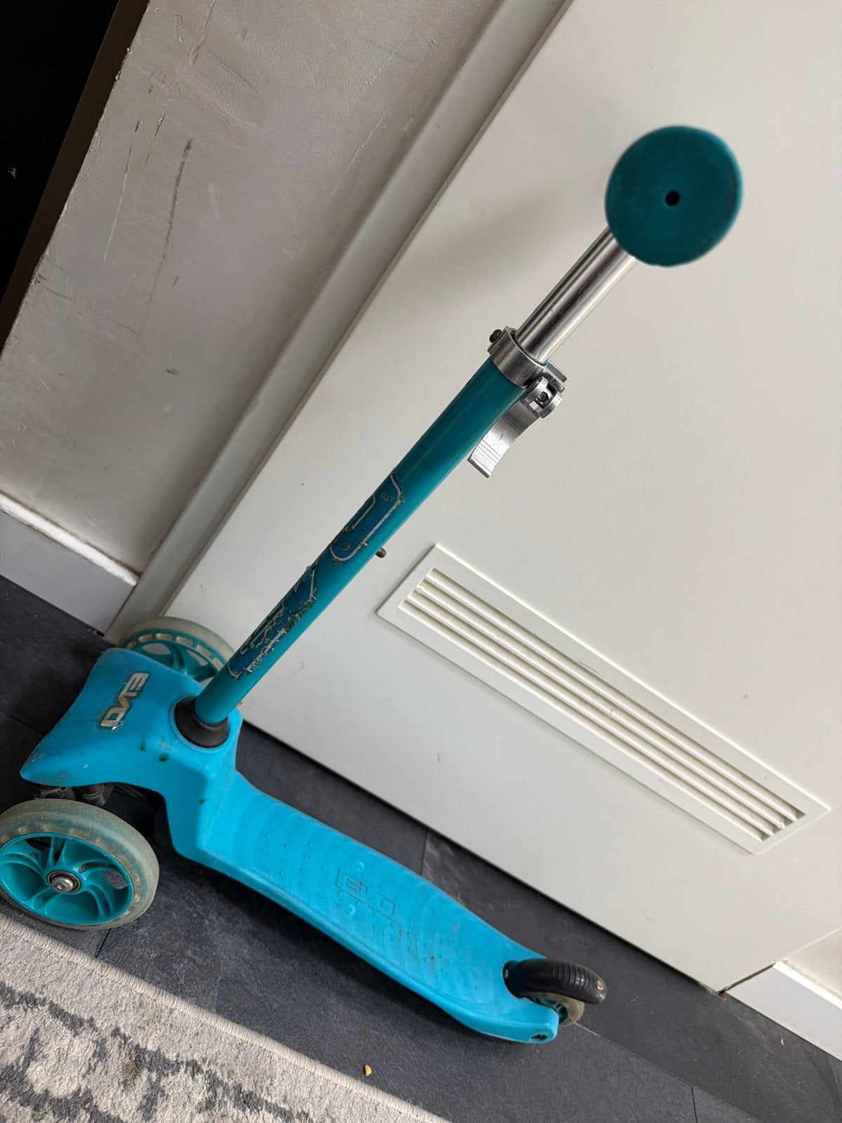 Blauwe kinderstep met 3 wielen - Gebruikt, Fietsen en Brommers, Steps, Ophalen, Gebruikt, Gewone step