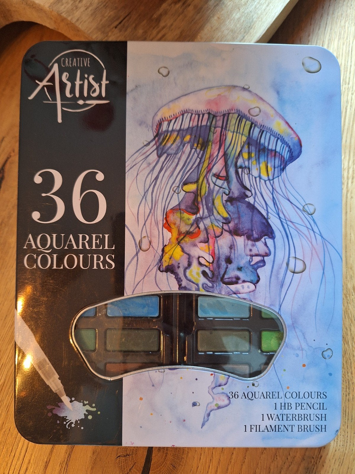 Creative Artist 36 Aquarel Kleuren Set, Ophalen, Nieuw, Waterverf
